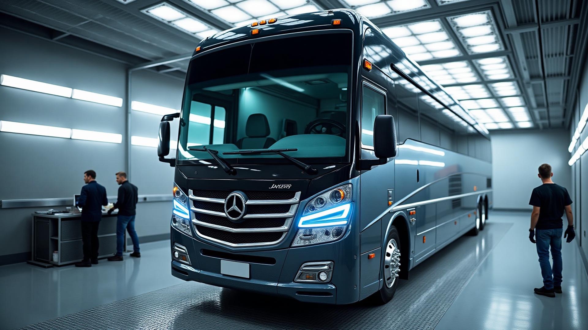 Professional motorcoach painting services